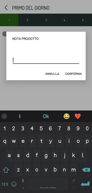 Personalizzazione ordini con note cucina